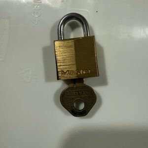 Masters Gold and Silver Padlock with Key